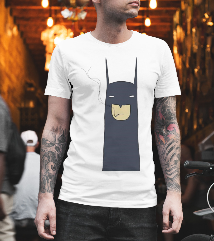 Batman Smoking Cigarette Classic T-Shirt