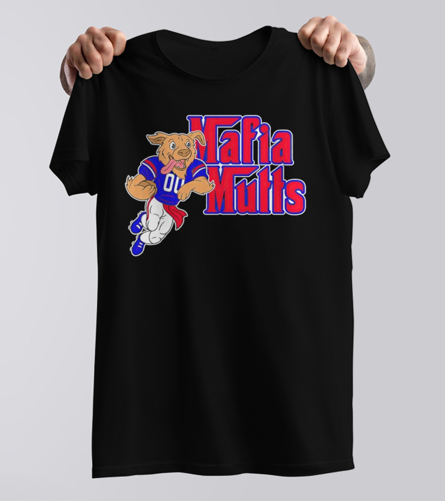 Buffalo Bills Mafia Mutts 01 Football Dog Cartoon T-Shirt
