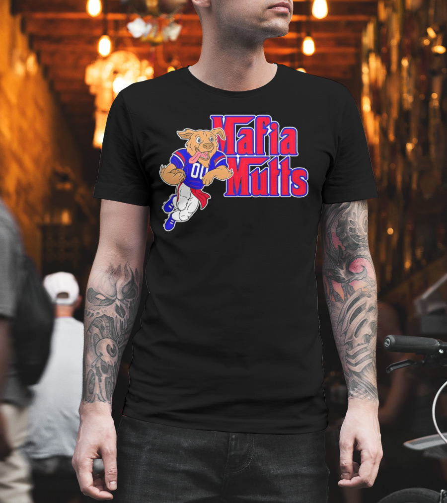 Buffalo Bills Mafia Mutts 01 Football Dog Cartoon T-Shirt