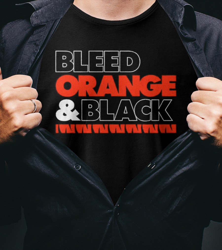 Cincinnati Bengals Bleed Orange And Black T-Shirt
