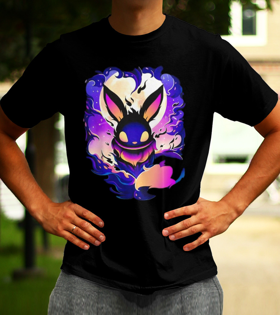 Eevee Darkness Cosmic Evolution Fantasy Anime T-Shirt