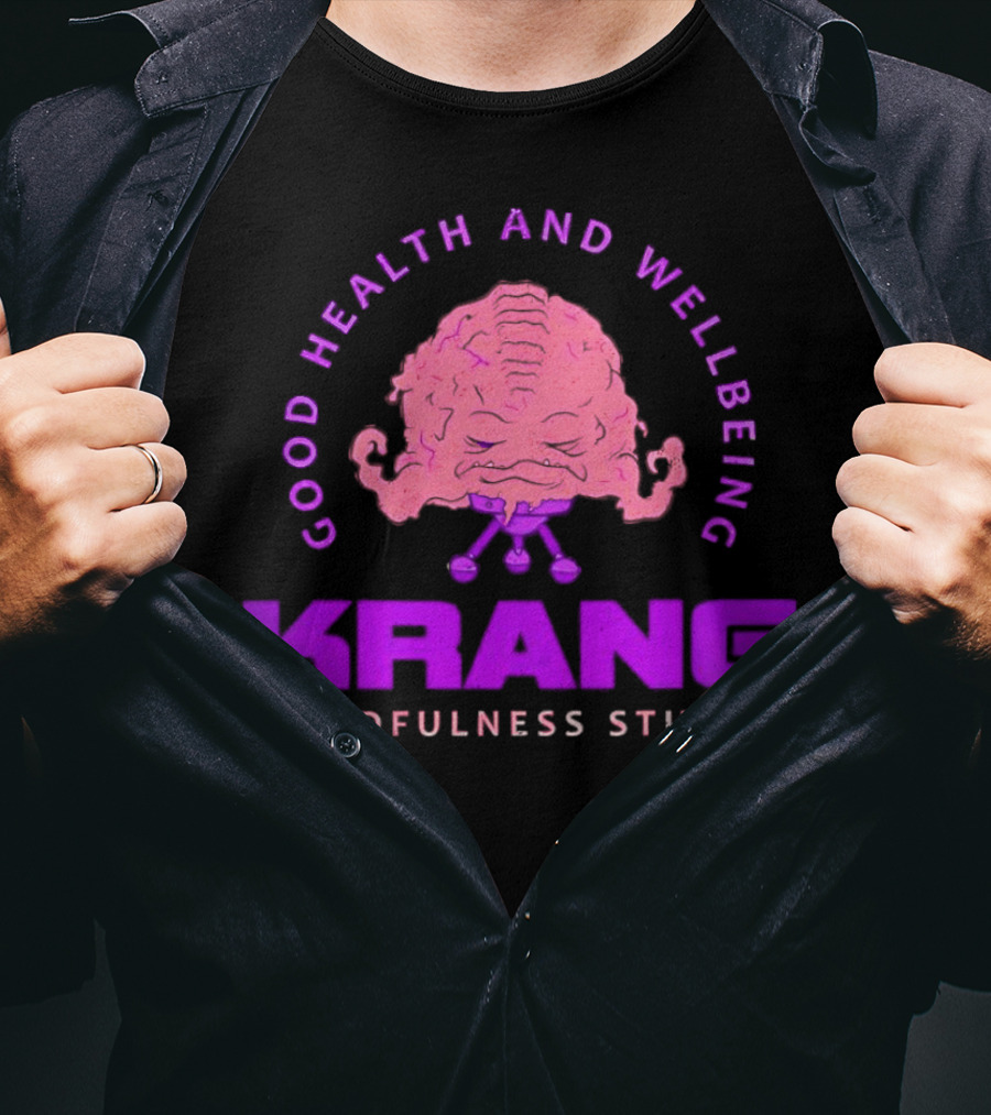 Good Health And Wellbeing Krang Mindfulness Studio Teenage Mutant Ninja Turtles T-Shirt