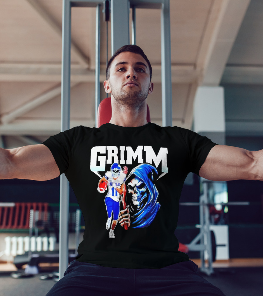 Grimm Reaper Kansas Jayhawks Football 11 Luke Grimm T-Shirt