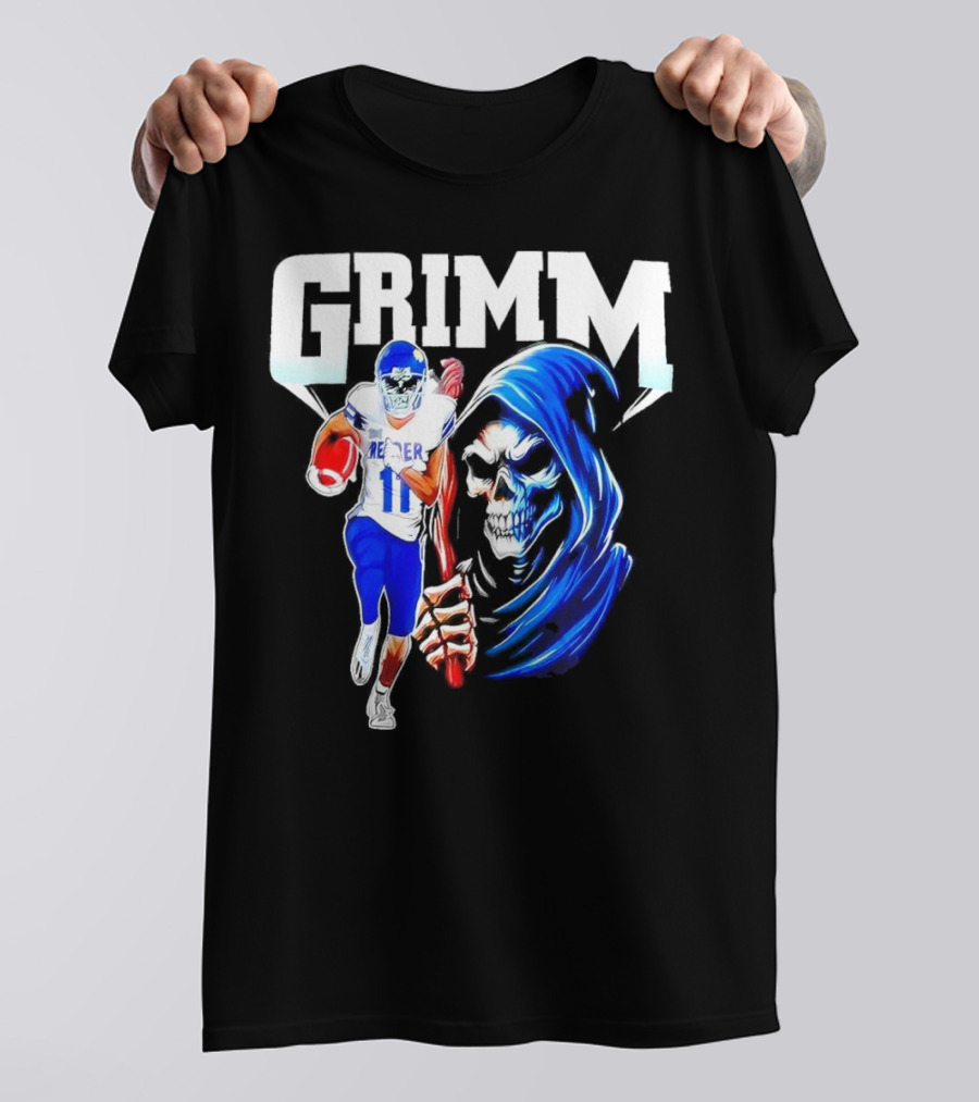 Grimm Reaper Kansas Jayhawks Football 11 Luke Grimm T-Shirt
