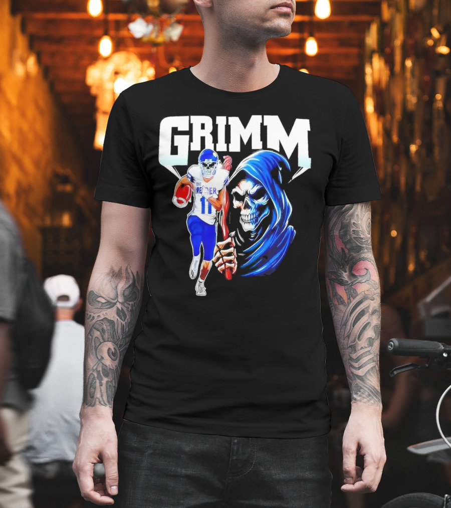 Grimm Reaper Kansas Jayhawks Football 11 Luke Grimm T-Shirt