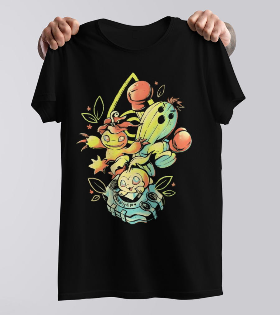 Tanemon Palmon Togemon Retro Digivice T-Shirt