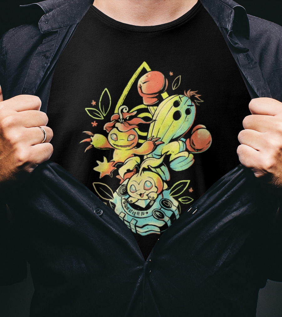 Tanemon Palmon Togemon Retro Digivice T-Shirt