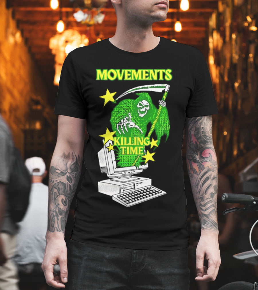 Movements Killing Time Reaper With Computer T-Shirt