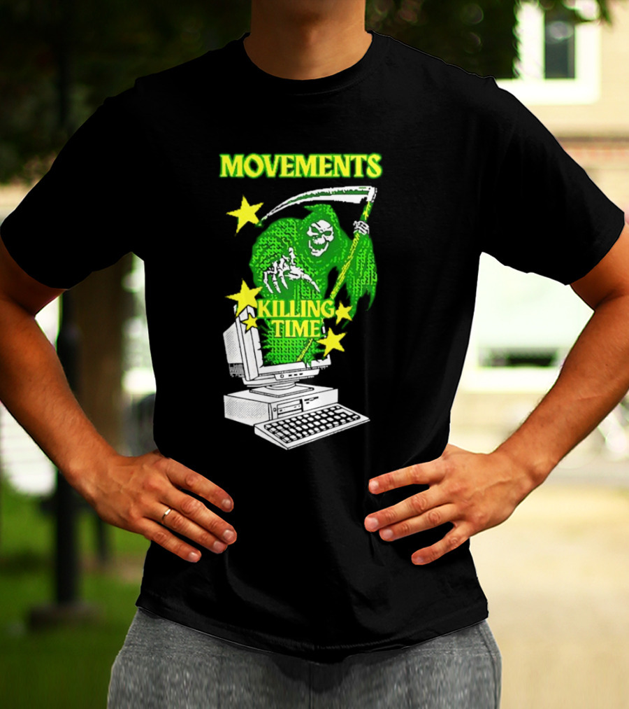 Movements Killing Time Reaper With Computer T-Shirt