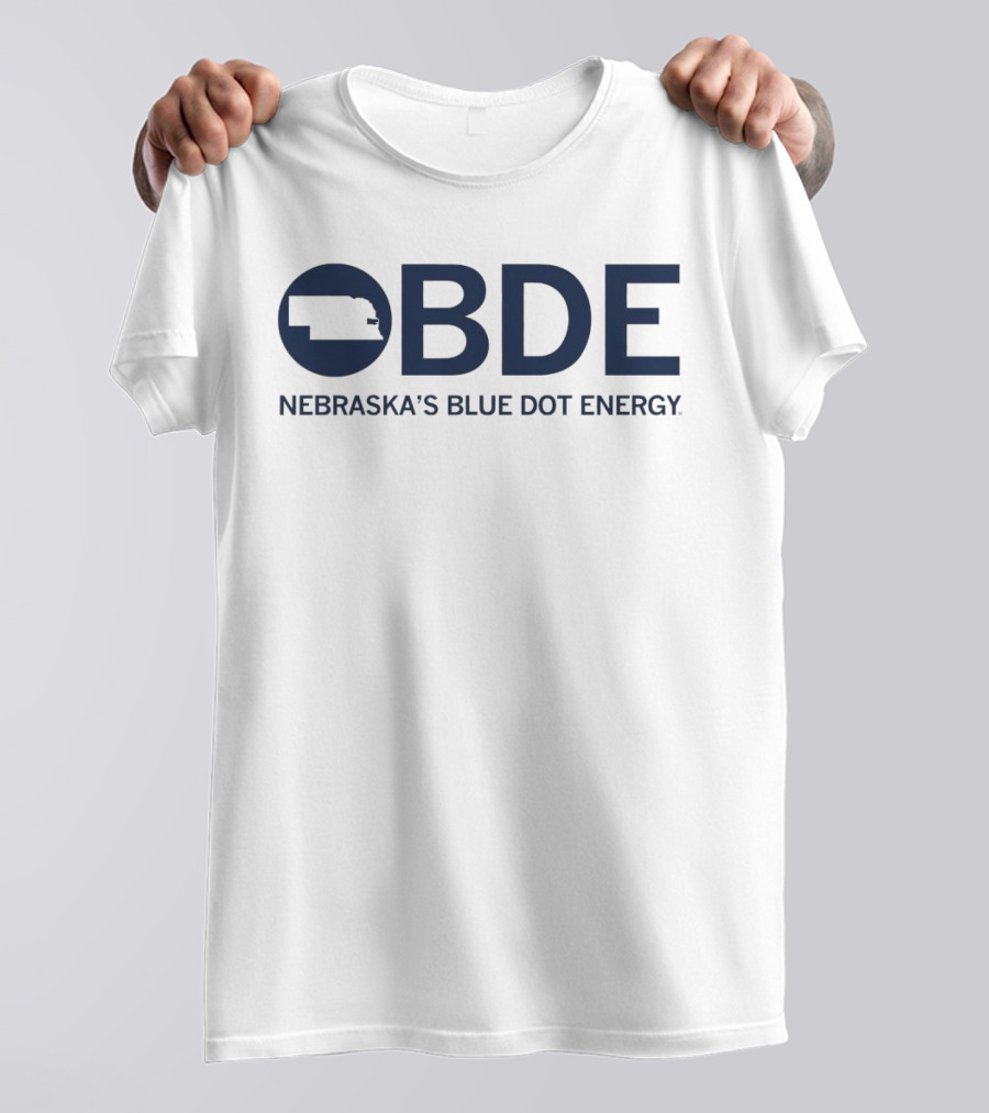 OBDE Nebraska's Blue Dot Energy With State T-Shirt