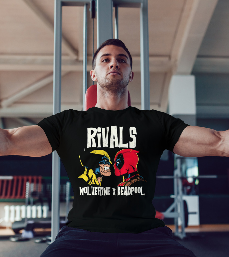 Rivals Wolverine X Deadpool Faceoff T-Shirt