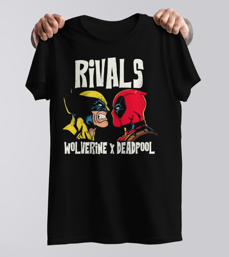 Rivals Wolverine X Deadpool Faceoff T-Shirt