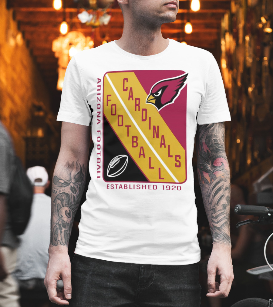 Arizona Cardinals Football Established 1920 Starter Shield T-Shirt