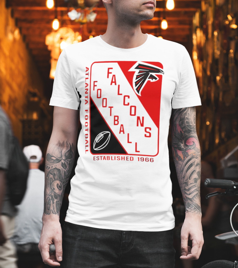 Atlanta Falcons Football Established 1966 Shield T-Shirt
