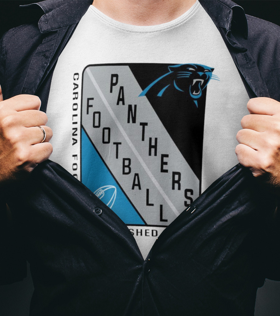 Carolina Panthers Football Shield Established 1995 T-Shirt