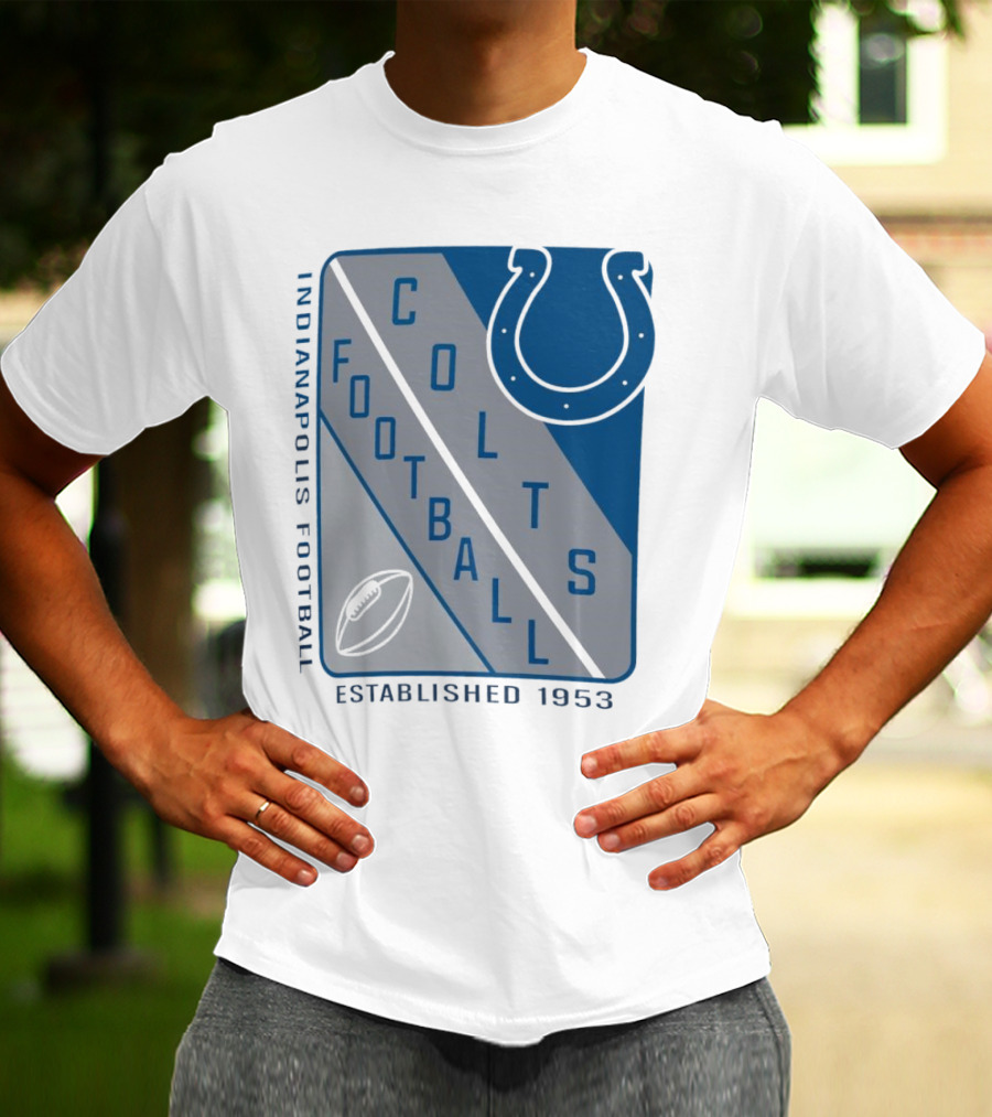 Indianapolis Colts Football Shield Established 1953 T-Shirt