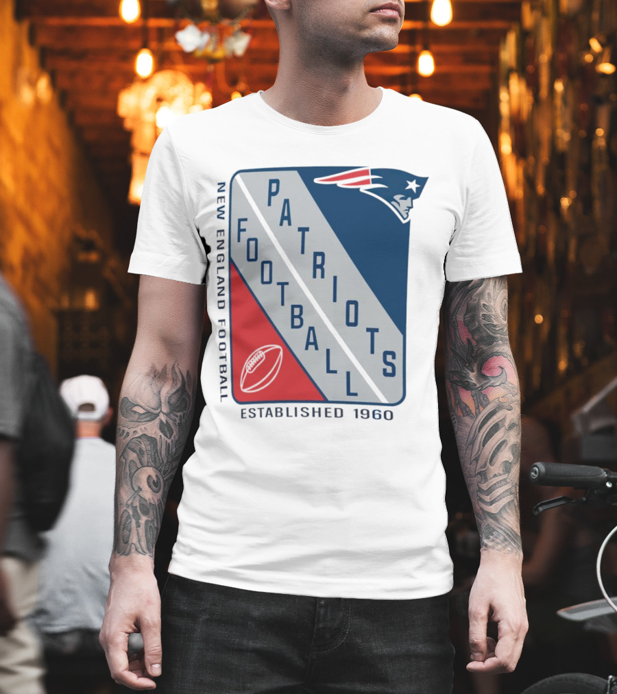 New England Patriots Football Established 1960 Shield T-Shirt
