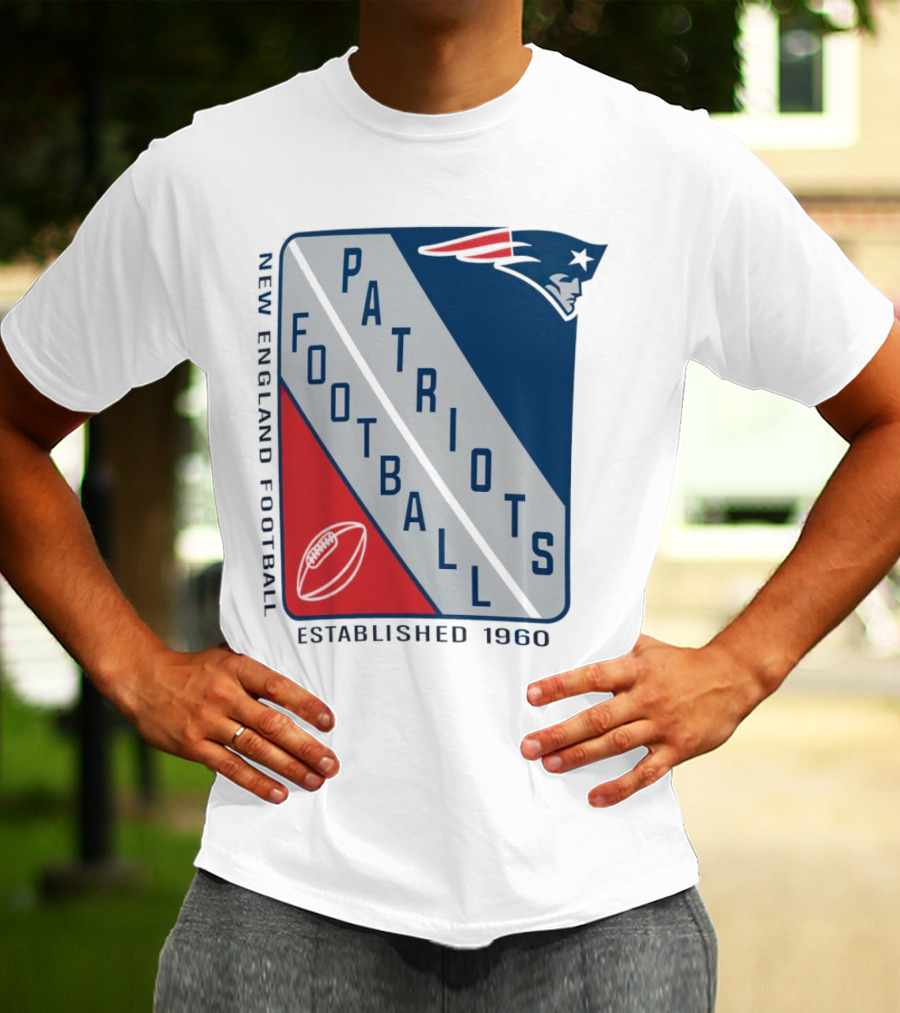 New England Patriots Football Established 1960 Shield T-Shirt