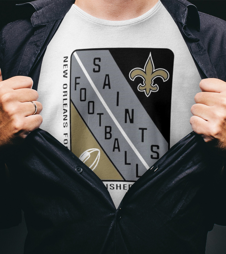 New Orleans Saints Football Shield Established 1967 Fleur-de-lis T-Shirt
