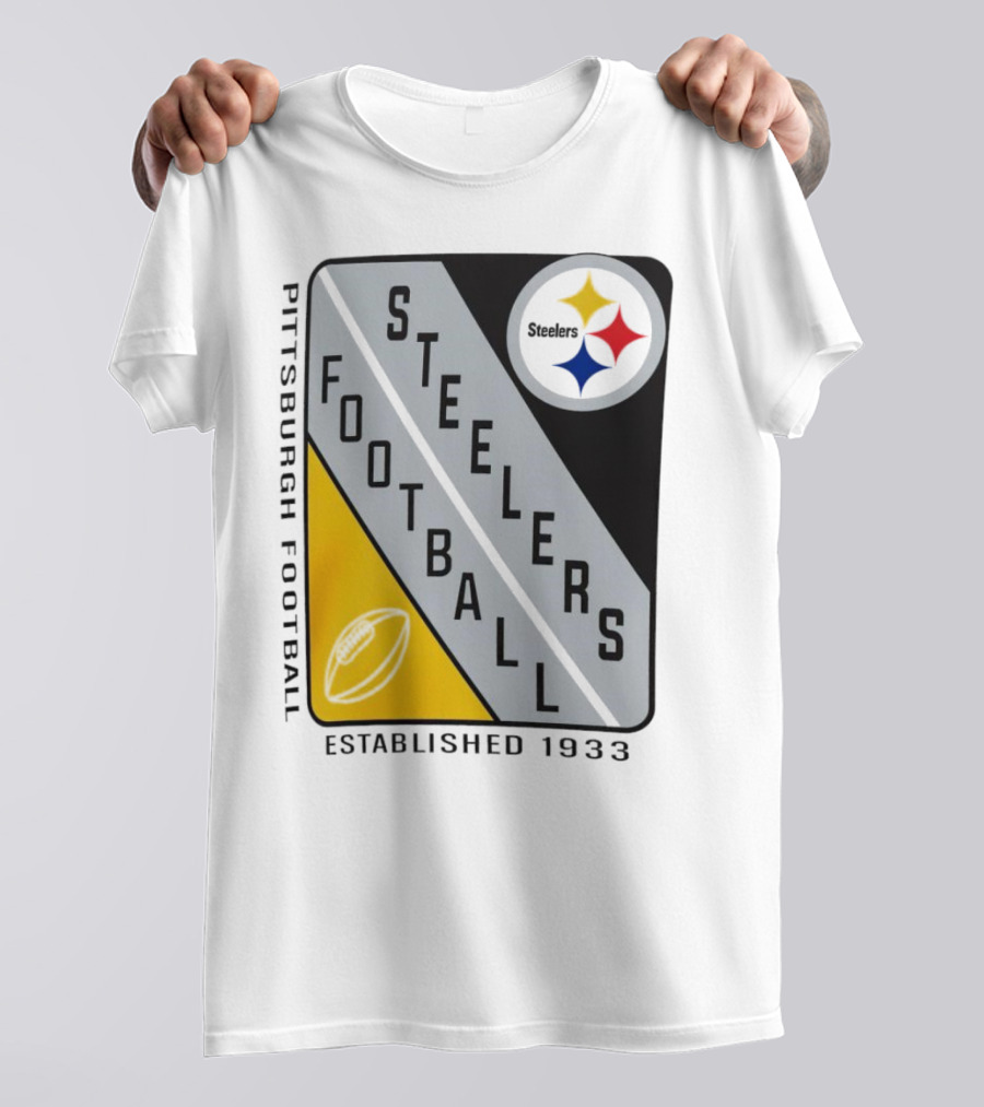 Pittsburgh Steelers Football Established 1933 Shield T-Shirt