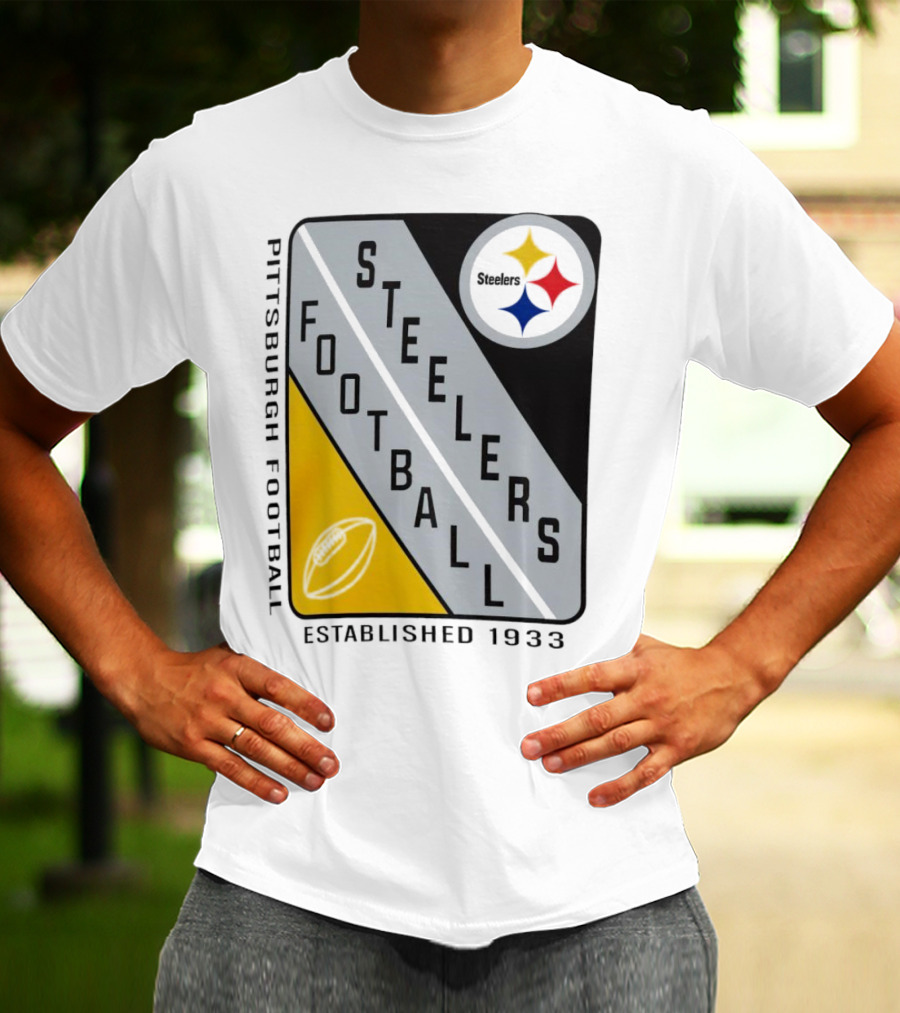 Pittsburgh Steelers Football Established 1933 Shield T-Shirt
