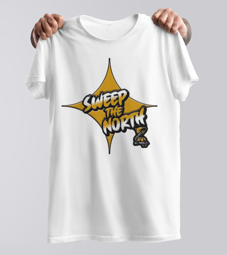 Pittsburgh Steelers Sweep The North 6-0 No Mercy Star T-Shirt