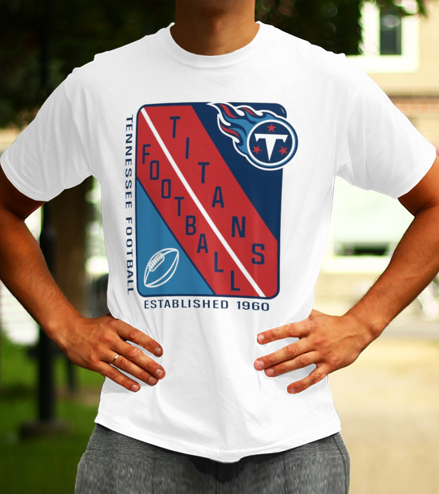 Tennessee Titans Football Established 1960 NFL Shield T-Shirt