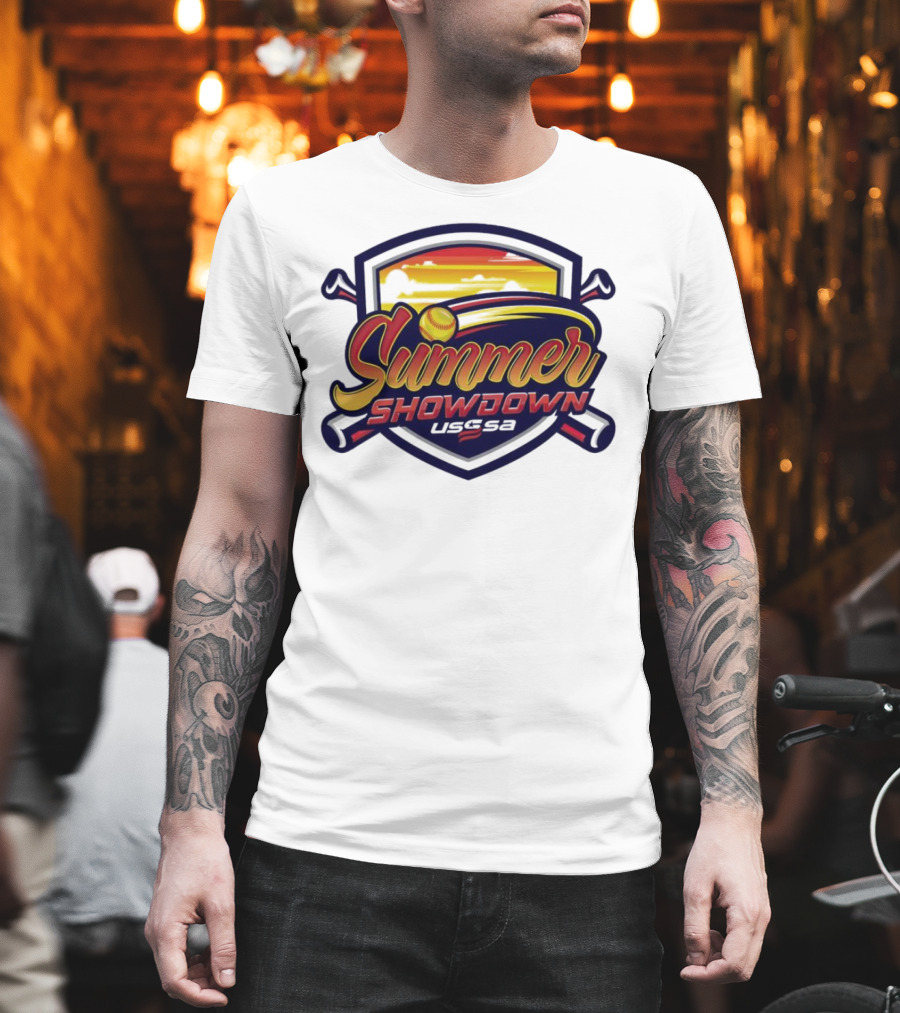 USSSA Summer Showdown Softball Sunset T-Shirt