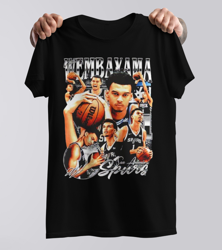 Wembanyama San Antonio Spurs 1 Basketball T-Shirt