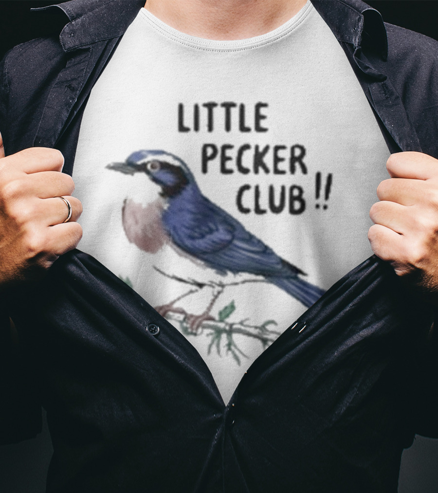 Little Pecker Club Bluebird On Branch T-Shirt
