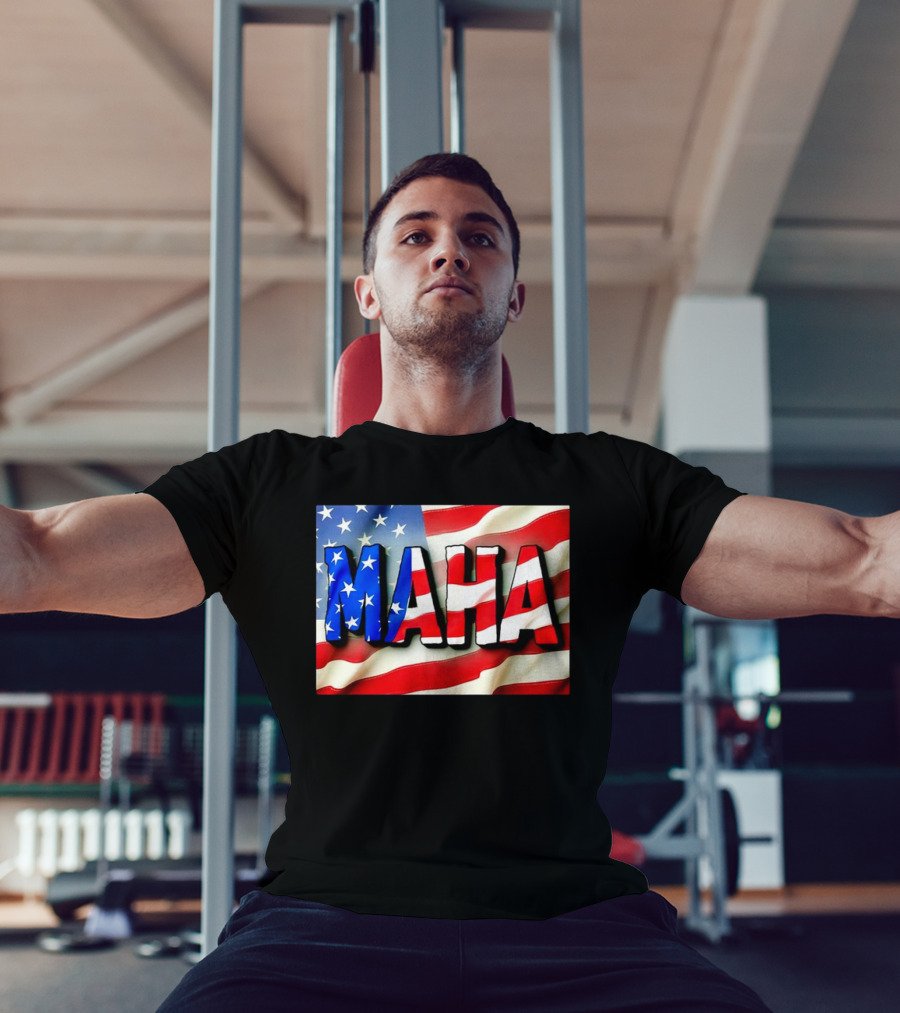 MAHA American Flag USA Patriotic Banner T-Shirt