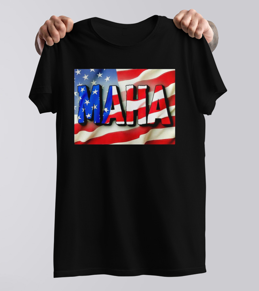 MAHA American Flag USA Patriotic Banner T-Shirt