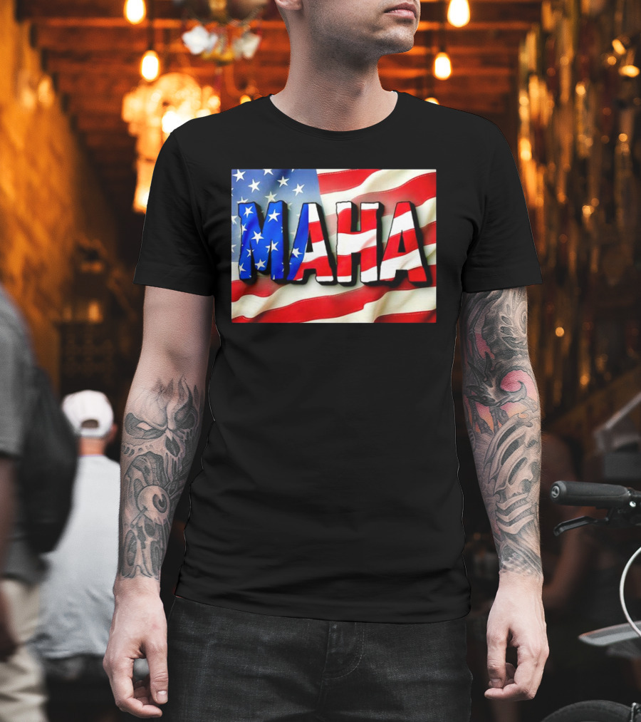 MAHA American Flag USA Patriotic Banner T-Shirt