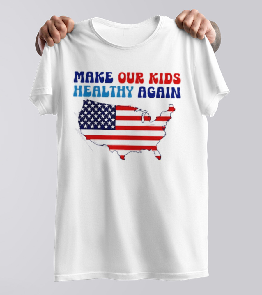 Make Our Kids Healthy Again United States Map T-Shirt