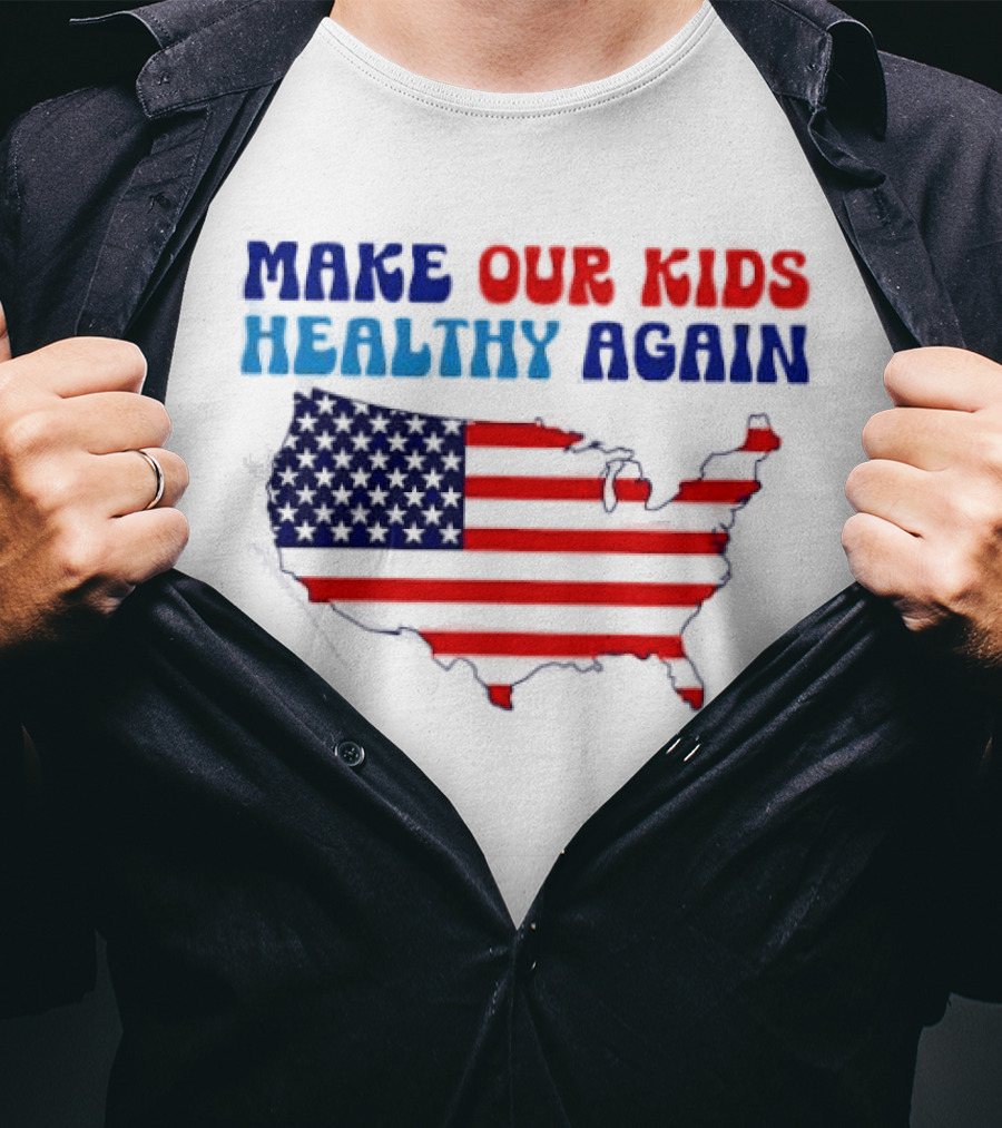 Make Our Kids Healthy Again United States Map T-Shirt