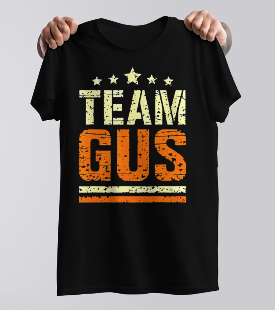 Team Gus Retro Vintage Style Stars T-Shirt