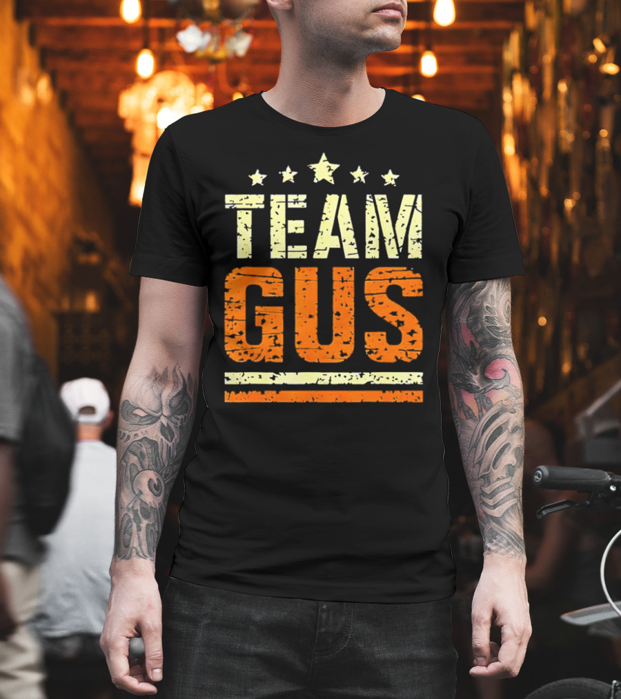 Team Gus Retro Vintage Style Stars T-Shirt