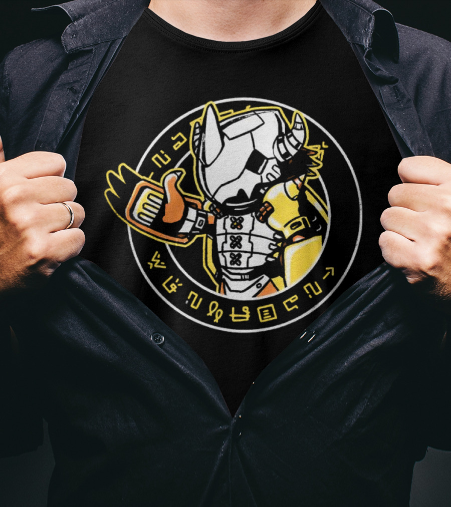 Digivault MetalGreymon Digimon X Vault Boy Fusion T-Shirt