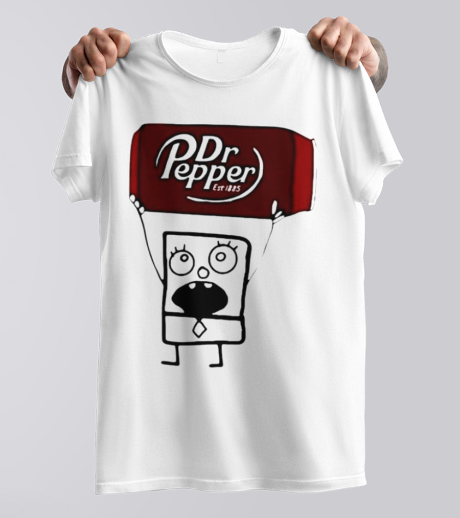 Dr Pepper Est 1885 Character Holding Red Can T-Shirt
