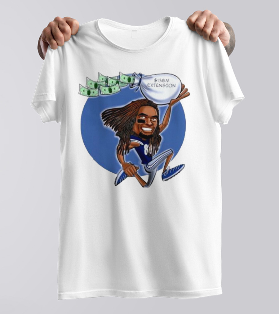 Ceedee Lamb Dallas Cowboys $136M Extension Cartoon T-Shirt