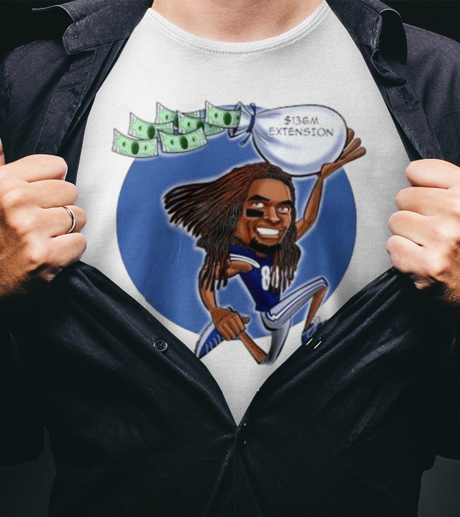 Ceedee Lamb Dallas Cowboys $136M Extension Cartoon T-Shirt