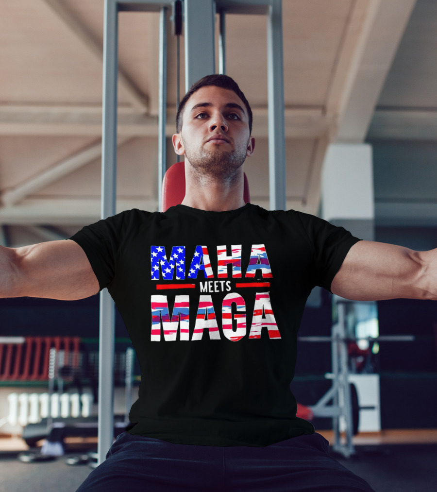 MAHA Meets MAGA US Flag T-Shirt