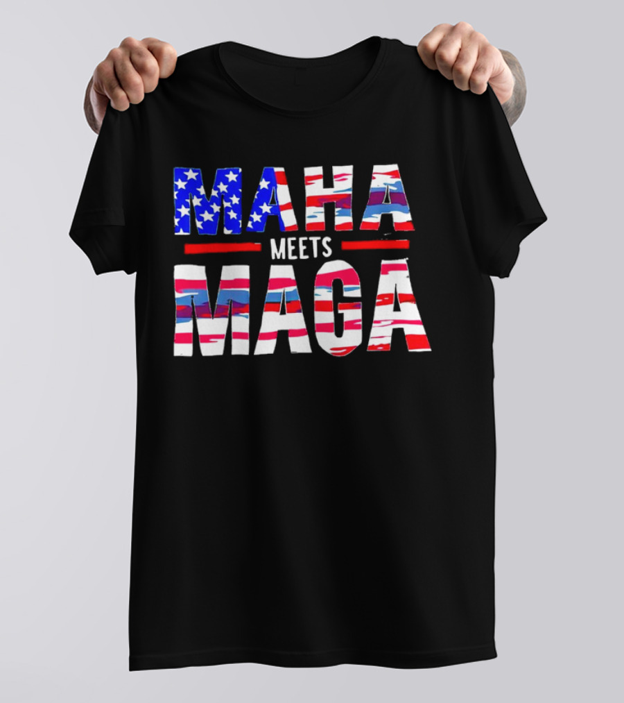 MAHA Meets MAGA US Flag T-Shirt