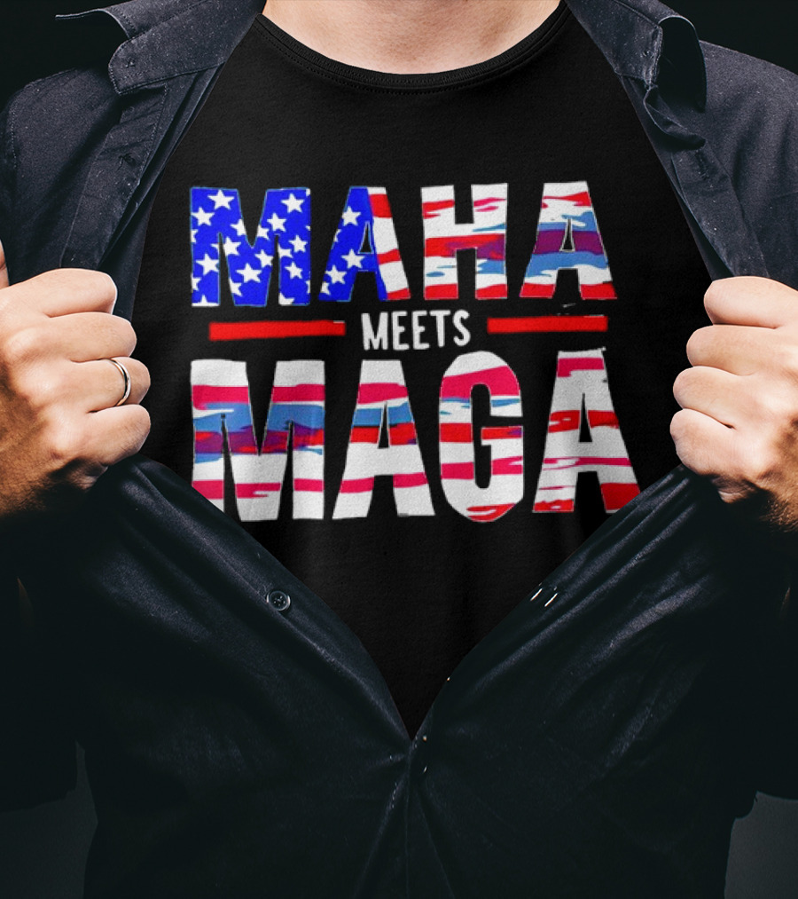 MAHA Meets MAGA US Flag T-Shirt