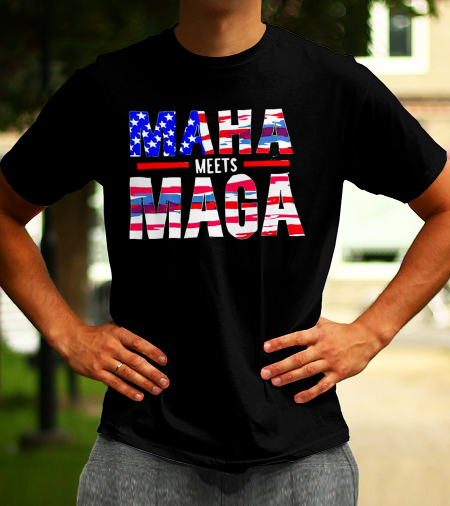 MAHA Meets MAGA US Flag T-Shirt