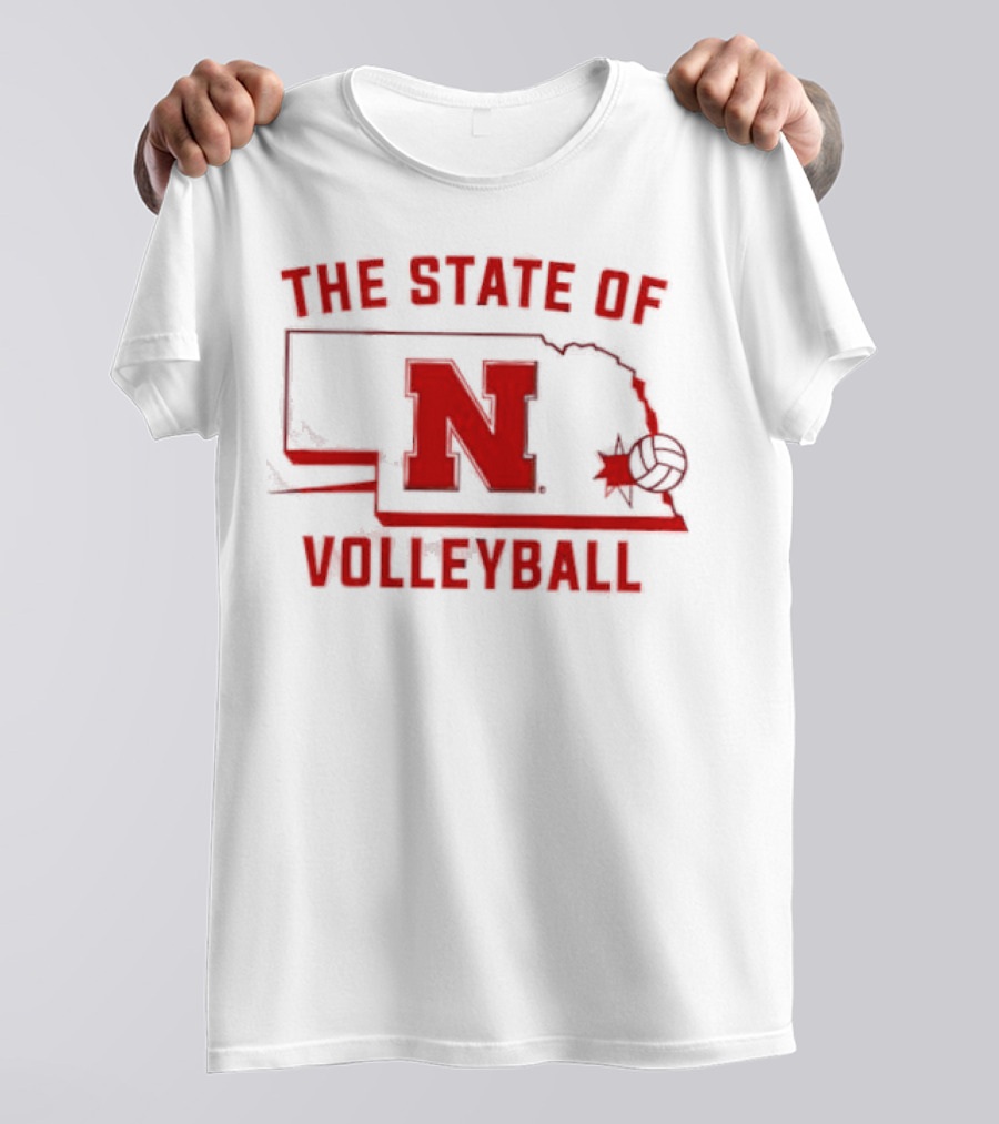 Nebraska Cornhuskers The State Of Volleyball T-Shirt
