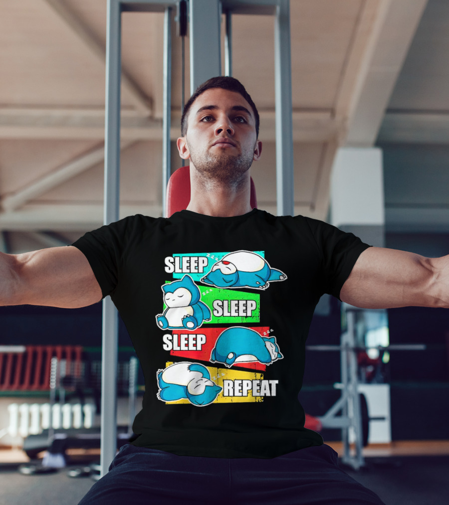 Sleep Sleep Sleep Repeat Snorlax Pokémon Life T-Shirt