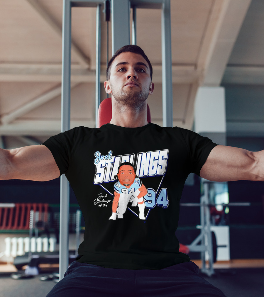 Joel Starlings North Carolina Tar Heels #94 Cartoon Character T-Shirt