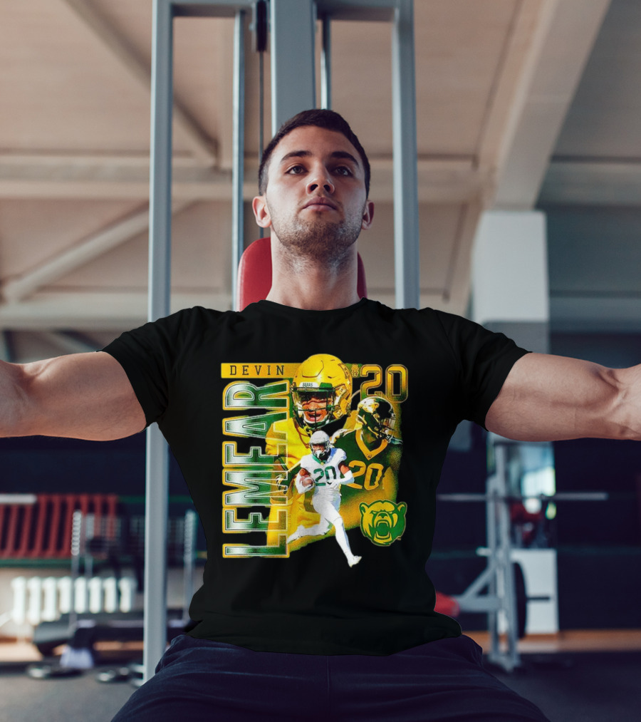 Devin Lemear 20 Baylor Bears Football Player Collage T-Shirt
