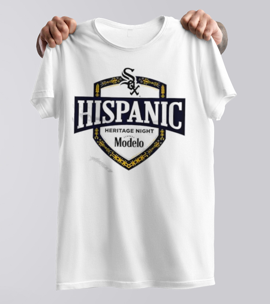 Chicago White Sox Hispanic Heritage Night Modelo Sox Logo Badge T-Shirt